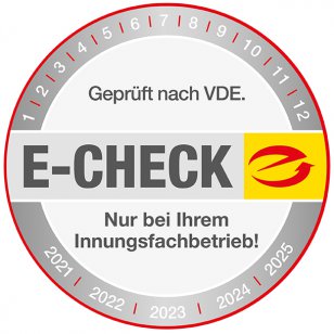 E-CHECK Plakette